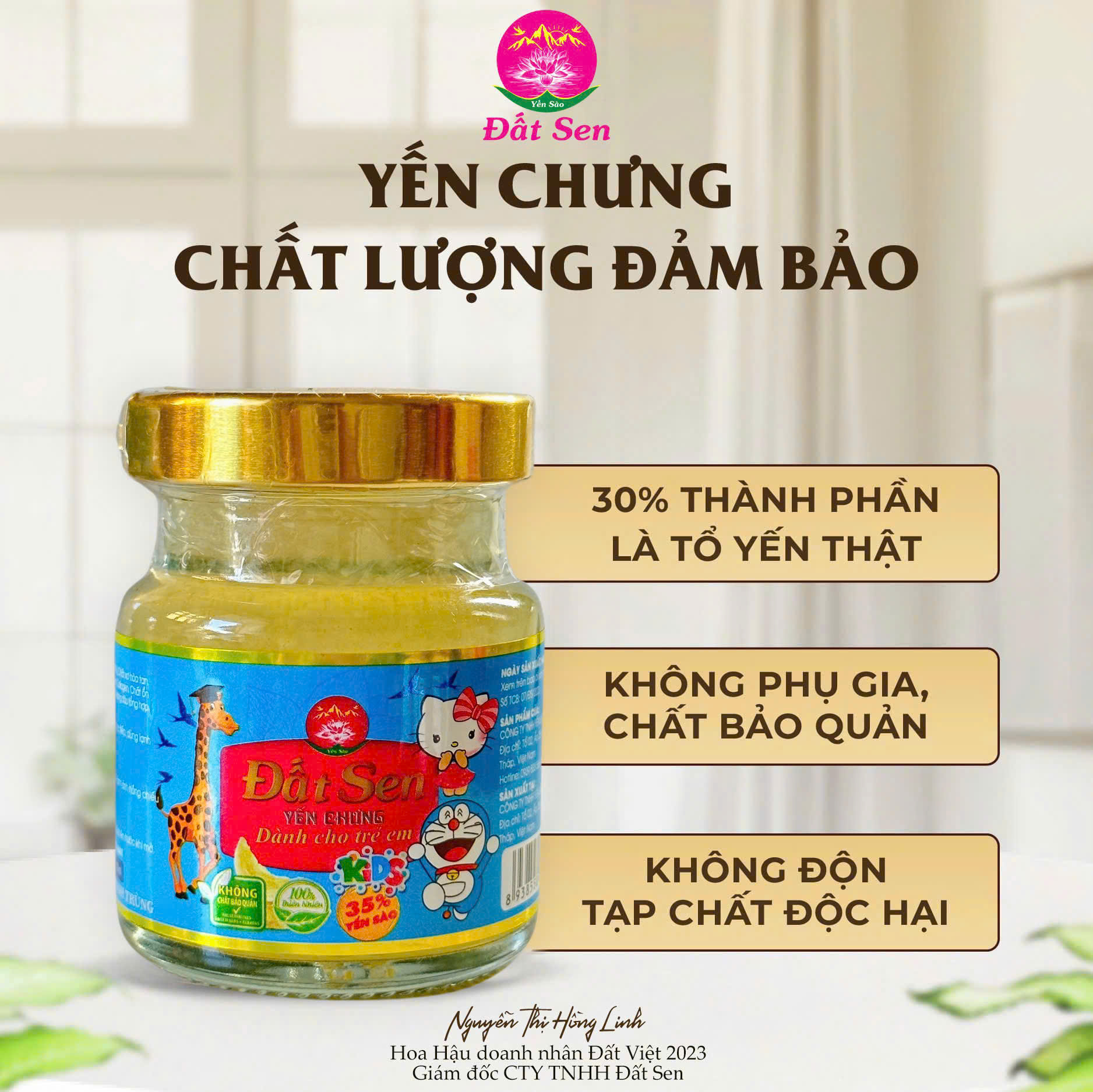 Yến chưng Đất Sen dành cho trẻ em 